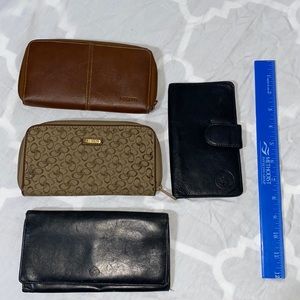 2 Rossetti, 1 Samsonite, 1 Canada Clutch bags